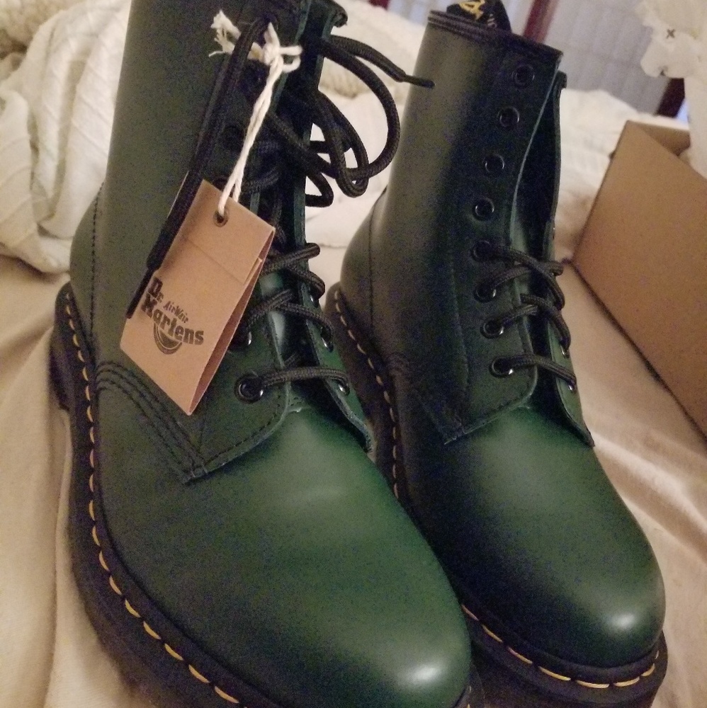 Green 1460 Dr Martens size 10 womens 9 mens